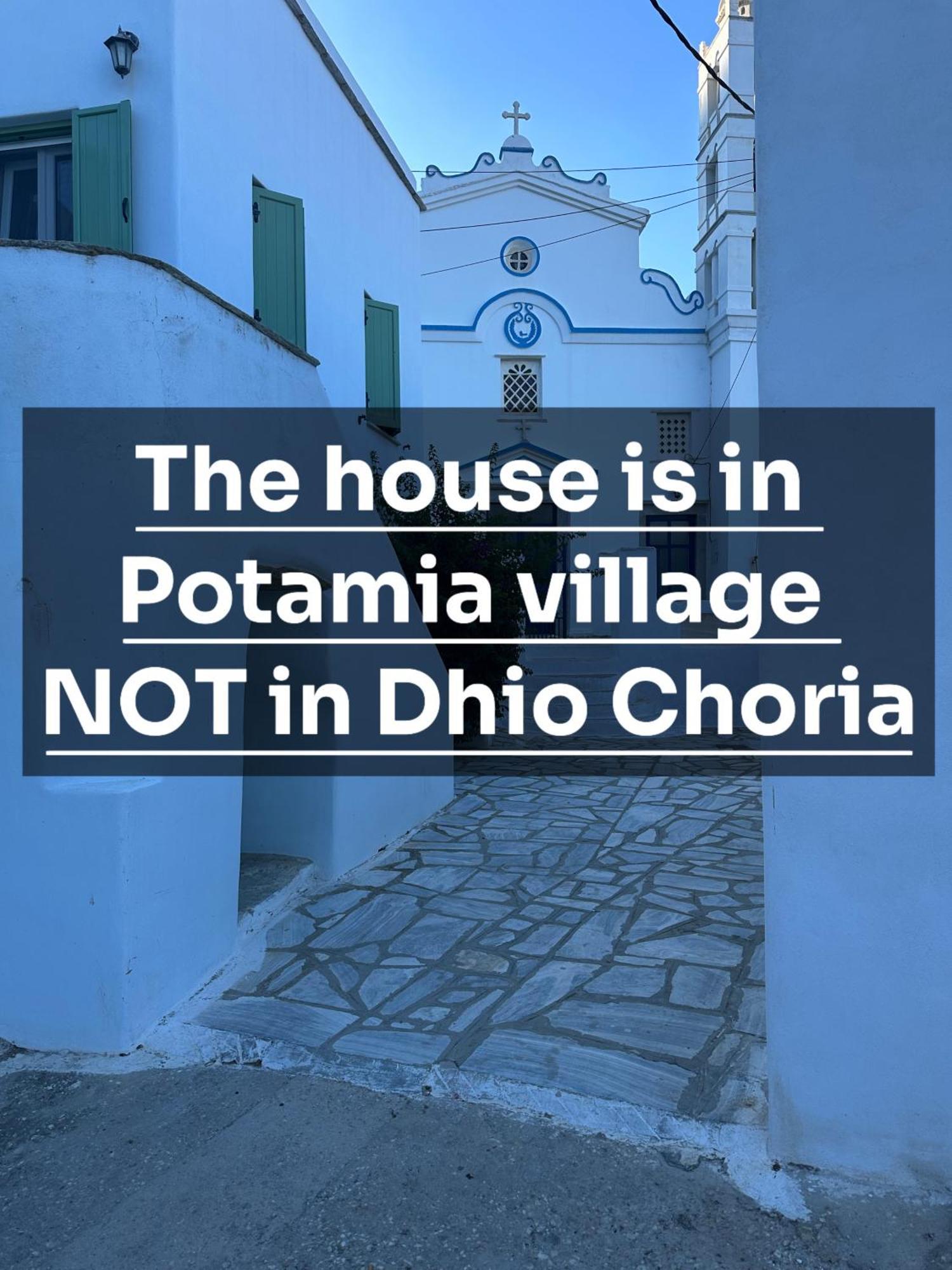Cycladic House With Amazing View In Potamia Village Dio Choria Exteriér fotografie